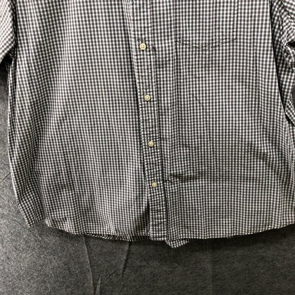 Eddie Bauer Short Sleeve Shirt Mens XXL Button Up Brown Check Plaid Cotton - Picture 4 of 9
